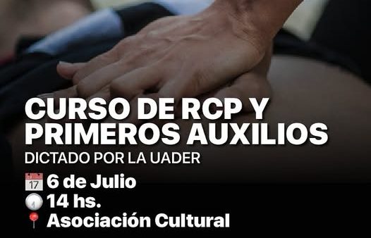 Se llevará a cabo un Curso de RCp y Primeros Auxilios