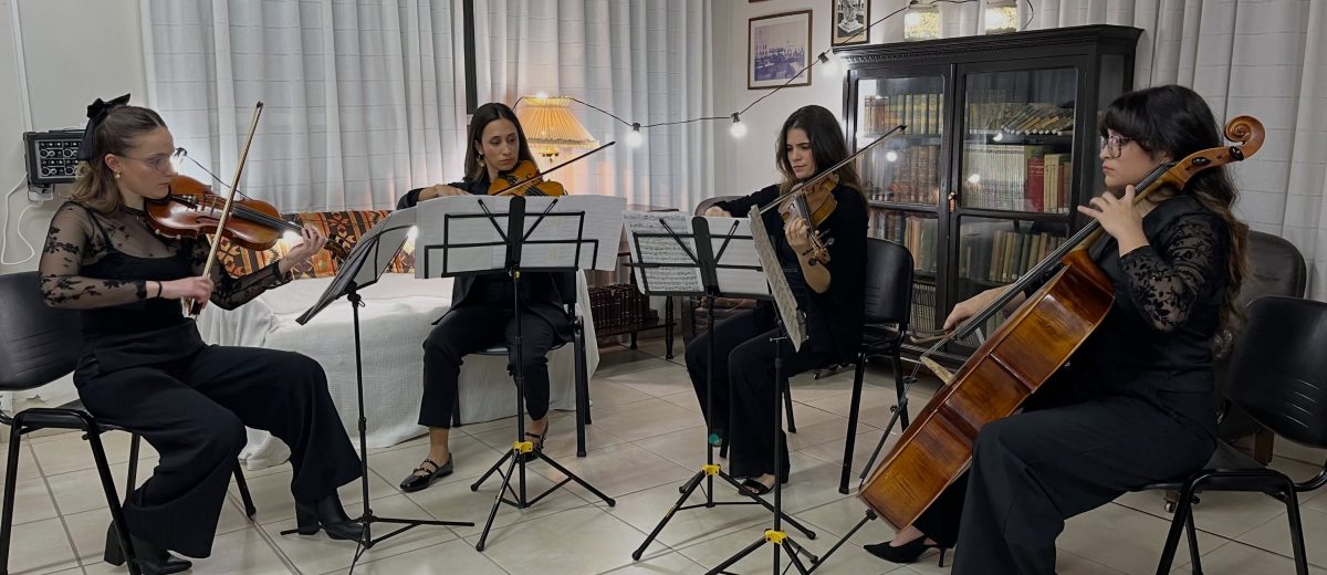 Se presentó el Cuarteto de Cuerdas “Camelia”