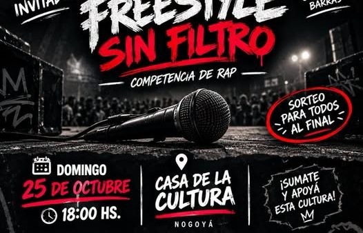 Se realizará una Competencia de Rap en La Casa de la Cultura