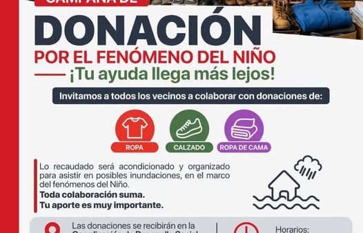 Campaña de Donación ante el Fenómeno de El Niño