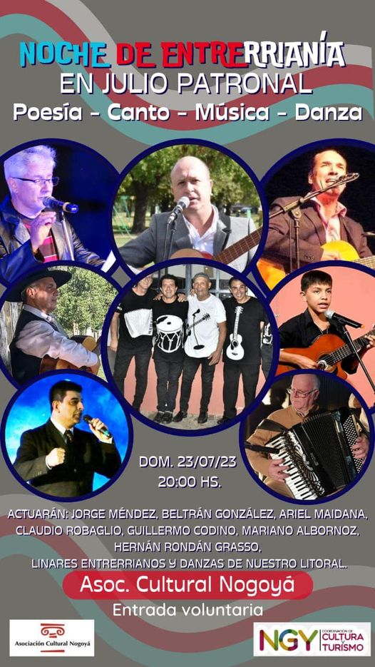 Noche de Entrerrianía en Julio Patronal