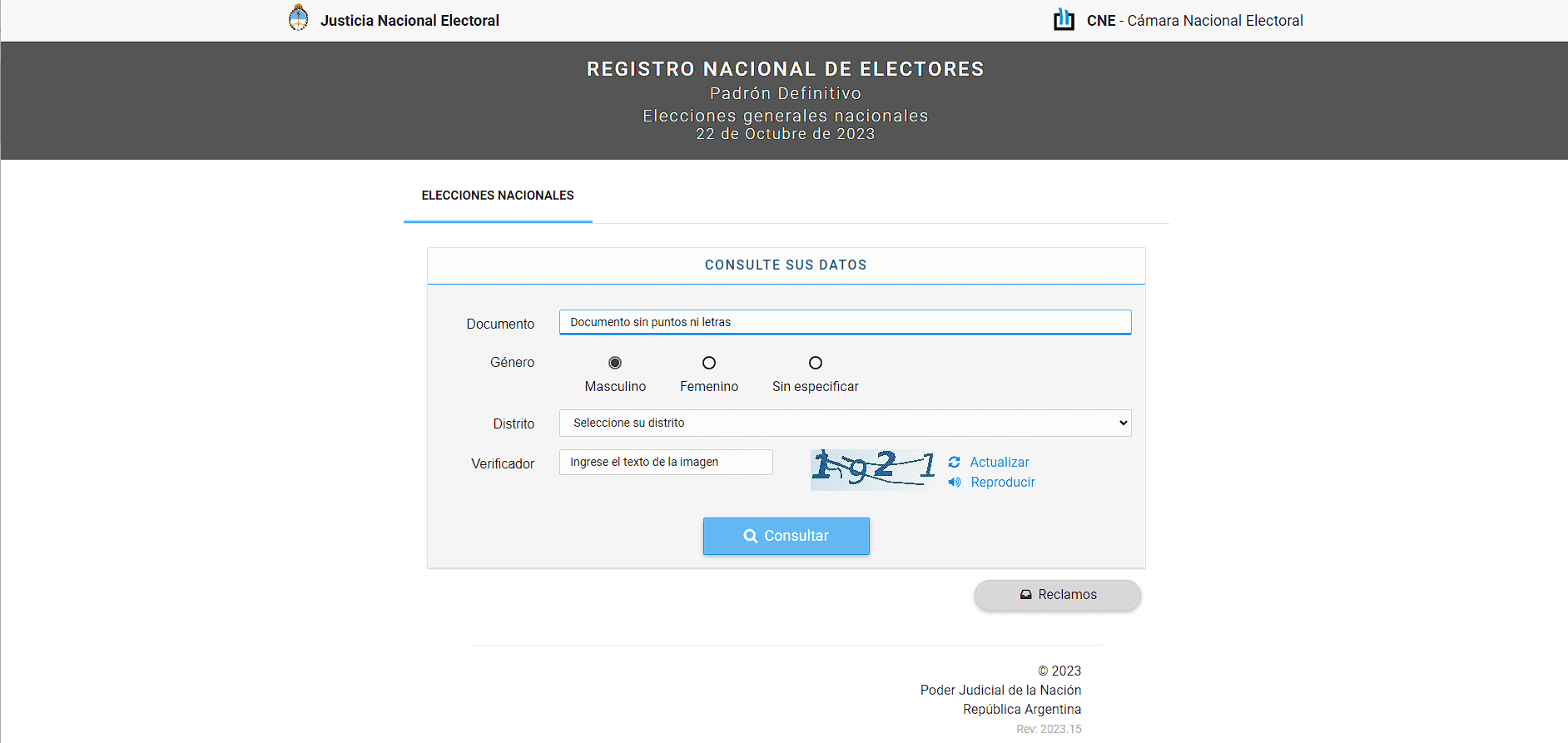 Publicaron padrón definitivo para elecciones del 22 de octubre: cómo consultarlo
