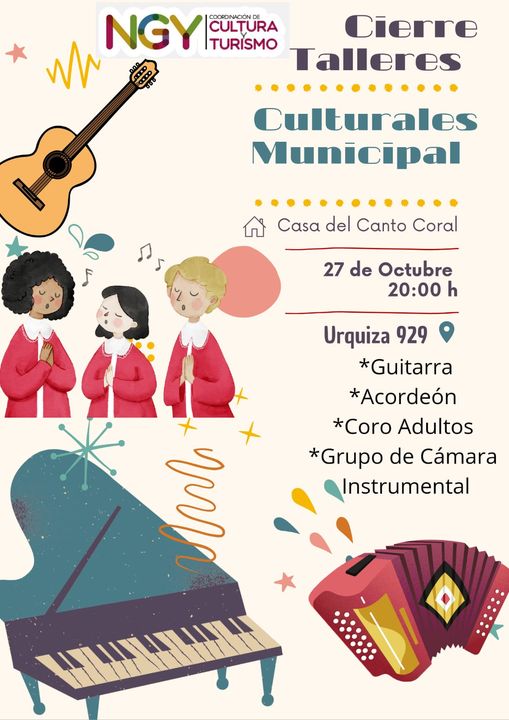 Cierre de Talleres Culturales Municipales en la Casa del Canto Coral