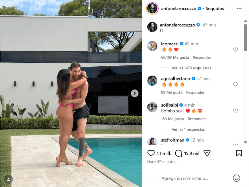 El romántico posteo de Antonela Roccuzzo y Lionel Messi en sus vacaciones