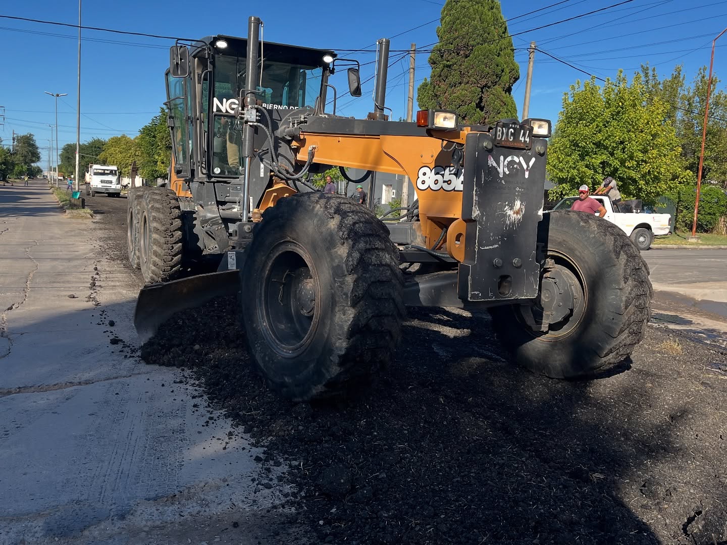 Continúa el Mantenimiento de Boulevard Avellaneda