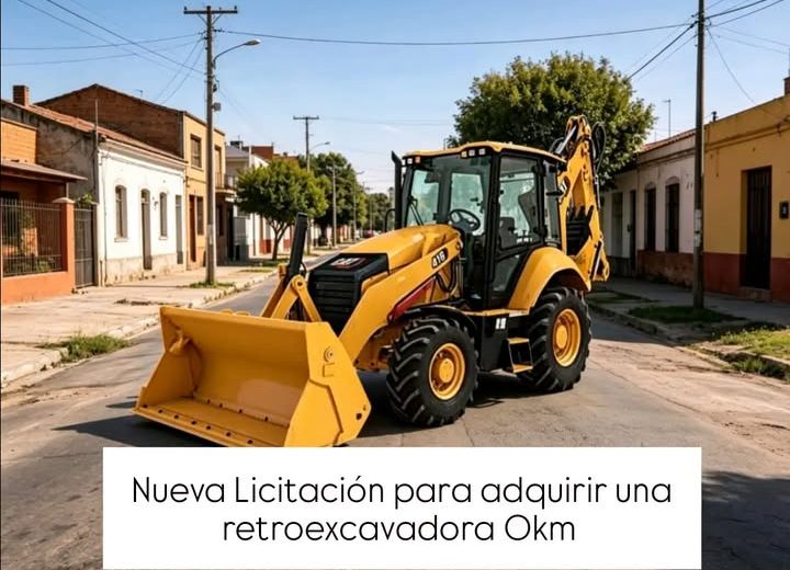 La Municipalidad llama a Licitación Pública para la Adquisición de una Retroexcavadora