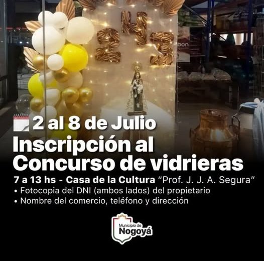 Concurso de Vidrieras en el Mes Aniversario de Nogoyá