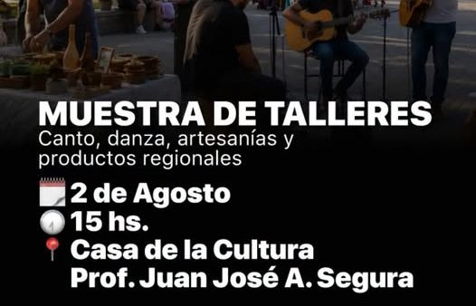 No te pierdas la Muestra de Talleres en la Casa de la Cultura