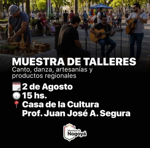 No te pierdas la Muestra de Talleres en la Casa de la Cultura