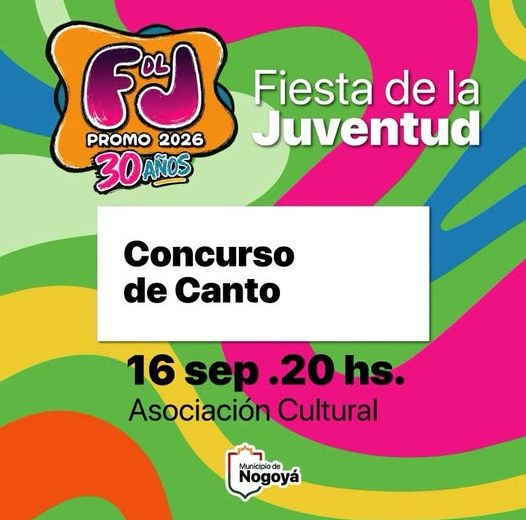 Fiesta de la Juventud 2026: Hoy Concurso de Canto