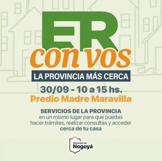 Llega a Nogoyá el Programa “ER CON VOS”