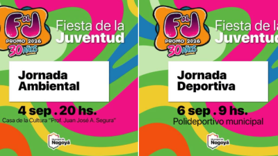 ¡La Fiesta de la Juventud 2026 sigue llenando de energía y propuestas a Nogoyá