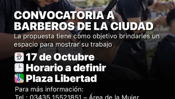 ¡Convocatoria a todos los Barberos de Nogoyá!