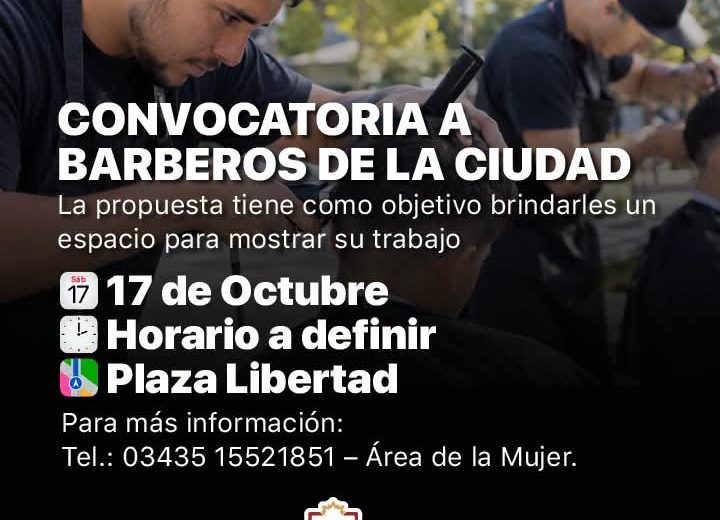 ¡Convocatoria a todos los Barberos de Nogoyá!