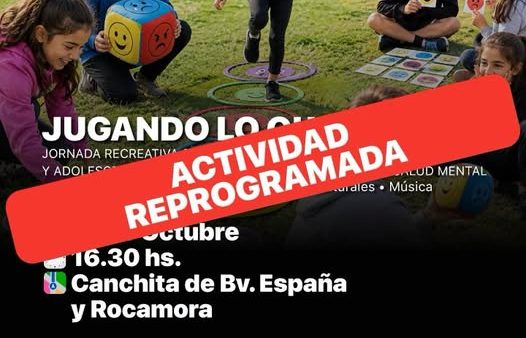 La Actividad “Jugando lo que siento” fue reprogramada