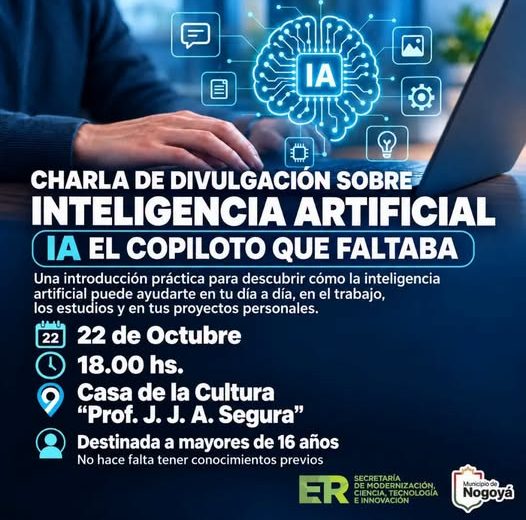 Charla de Divulgación sobre Inteligencia Artificial