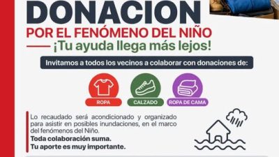 Campaña de Donación ante el Fenómeno de El Niño