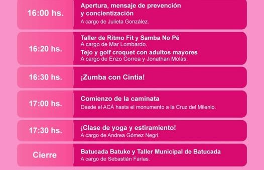 Caminata Rosa en Nogoyá