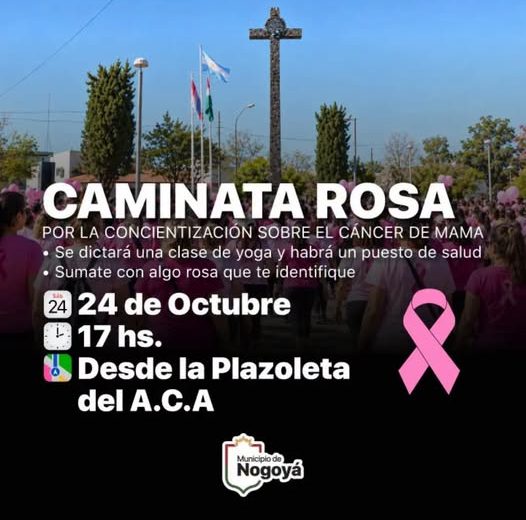 Caminata Rosa en Nogoyá