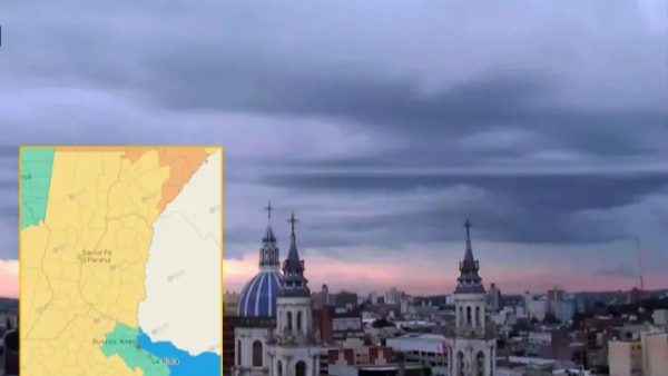 Entre Ríos bajo alerta amarilla por tormentas, ráfagas intensas y posible granizo